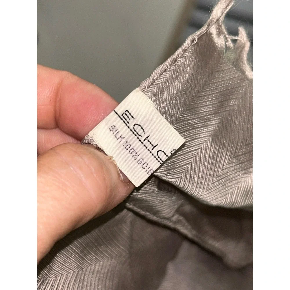 echo silk scarf silver
